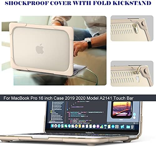 Mektron a 16 colos MacBook Pro Esetben 2019 2020, nagy teherbírású Kettős Réteg Kemény tok Fedelét TPU+PC Lökhárító MacBook Pro