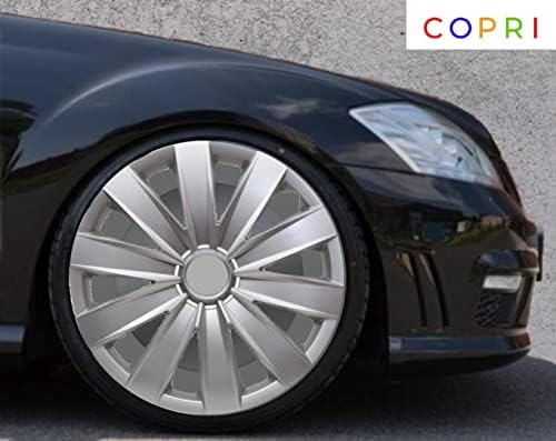 Copri Készlet 4 Kerék Fedezze 15 Coll Ezüst Dísztárcsa Snap-On Illik Nissan