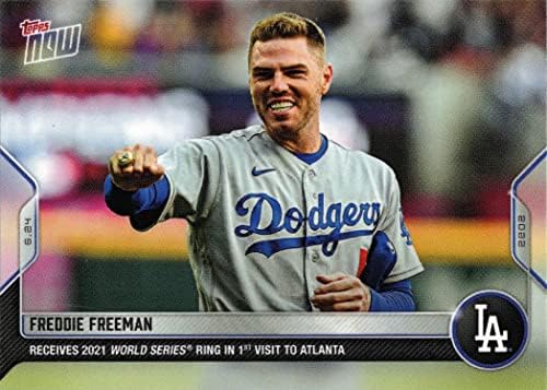 2022 Topps Most 404 Freddie Freeman Baseball Kártya Dodgers - Kap 2021 Atlanta Braves World Series Gyűrű