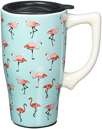 Spoontiques - Kerámia bödönből - Flamingo Kupa - Hideg vagy Meleg Italok - Ajándék Kávé Szerelmeseinek