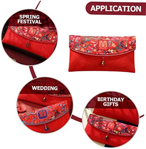Abaodam Csomagok Esküvői Piros Boríték Esküvői Borítékok Kínai Vörös Boríték Ajándék keretek Ajándékok Születésnapi Hong Bao holdújév Borítékban