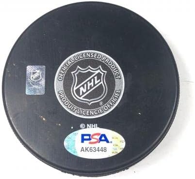 ERIK GUSTAFSSON aláírt Jégkorong PSA/DNS-Chicago Blackhawks Aláírt - Dedikált NHL Korong