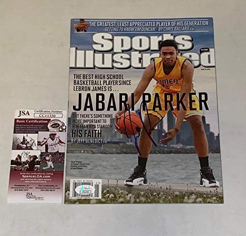 Jabari Parker Chicago Bulls aláírt Sports Illustrated Magazin SI Nincs Címke SZÖVETSÉG - Dedikált NBA Magazinok