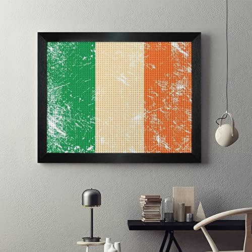 Írország Retro Zászló Gyémánt Festmény Készletek Képkeret 5D DIY Teljes Gyakorlat Strasszos Művészeti Fali Dekor, hogy a Felnőttek Blackwood