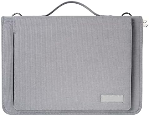Broonel Szürke Bőr Laptop Messenger Esetben - Kompatibilis NEC LAVIE Pro Mobil Laptop 13,3 hüvelykes
