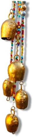 Siddhivinayak Tengerentúli Tehén Dekoráció Arany Harangok Dekoratív Fém Réz Vas Kis Vintage Lógó Díszek Bell a Karácsonyi