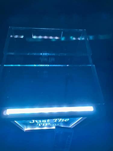 Nagy Egyéni Tipp Doboz Tombola Jótékonysági Adomány Esemény Alap Tárolási Tippek Jar Személyre szabott Ingyenes Vésett LED világít, 16