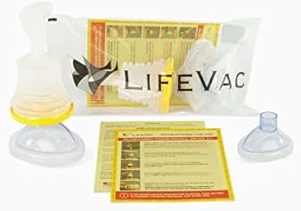 LifeVac EMS Kit - Csak profiknak - Hordozható Szívó Mentési Eszköz Első Segély Készlet, Gyerekek, Felnőttek, Hordozható Légúti Szívó