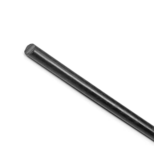 Othmro 1db Műanyag Kerek Rod 0.24 hüvelyk Dia 39inch Hossz, Fekete (POM) Polyoxymethylene Rudak Műszaki Műanyag Kerek Rács(6mm) DIY Kézműves