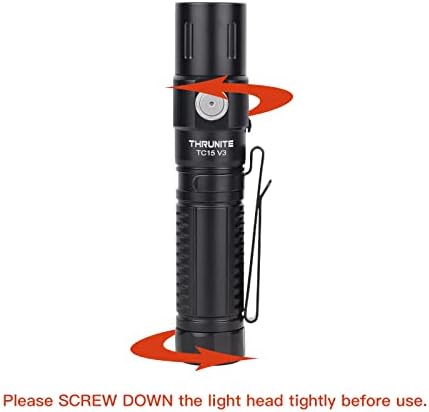 ThruNite TC15 V3 2403 Magas Lumen Lámpa, USB C az Újratölthető LED-es Kézi Elemlámpa, Ultra Fényes CREE XHP 35.2 LED, Beltéri/Kültéri