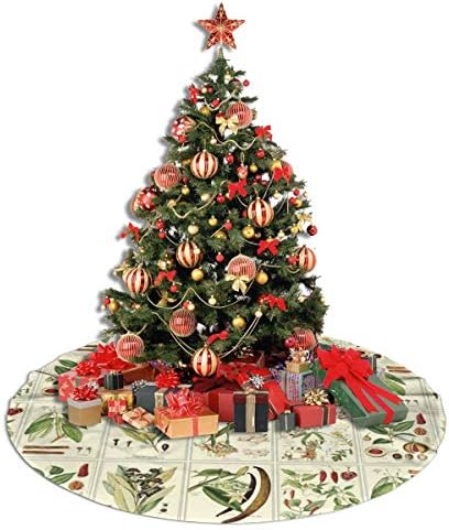 LVeShop Növény Botanikai Karácsonyfa Szoknya 30 Luxus Kerek Beltéri Kültéri Lábtörlő Rusztikus Karácsonyfa Ünnepi Dekoráció