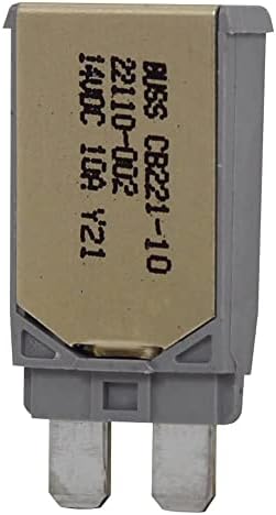 Bussmann CB221-10 Típusú ATC-Lábnyom Autóipari kismegszakító (10 Amper), 1 Csomag