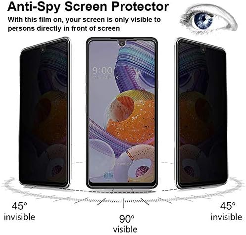 [2 Csomag] GLBLAUCK Adatvédelmi Képernyő Védő Google Pixel 6A, Anti-Spy 9H Keménységű Edzett Üveg Képernyő Védő a Google