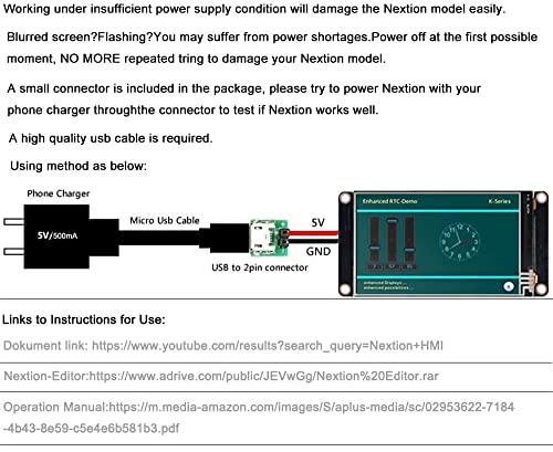 Ferwooh angol Nextion Megerősített 2.4 HMI USART Soros UART TFT érintő Kijelző Modul Képernyő Panel Arduino Raspberry Pi ESP8266