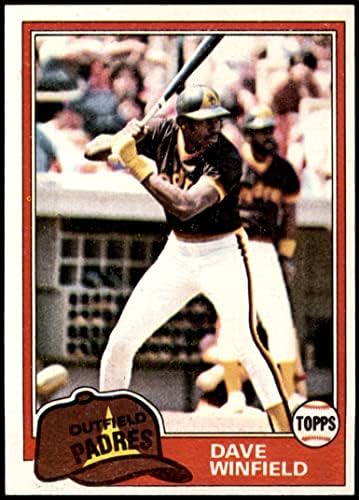 1981 Topps 370 Dave Winfield San Diego Padres (Baseball Kártya) EX/MT Padres