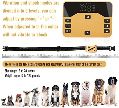 Niaygoze Elektromos Vezeték nélküli Kutya Kerítés: Pet Szigetelő Rendszer | Vízálló, valamint az Újratölthető Képzés Gallér