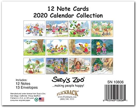 Suzy 2020 Megjegyzés: Kártya Naptár Gyűjtemény Írószer - 10806