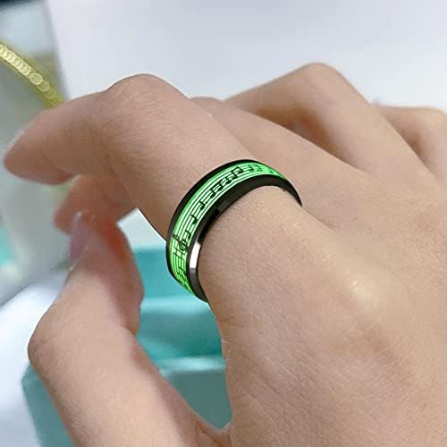 Yistu Gyűrűk a Nők az Új Egyszerű Divat Gyűrű Világító, Fluoreszkáló Gyűrű Személyiség Ékszerek Night Club Világító Gyűrű (Egy, Egy