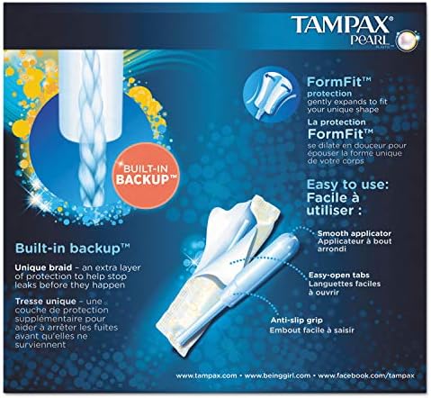 Tampax® Gyöngy, Tampon, Rendszeres, 36/Doboz, 12 Doboz/Karton