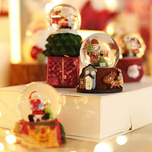 Holibanna Karácsonyi Hógömb Music Box Santa Gyanta Hógömb Asztali Dísz Karácsonyi Ajándék