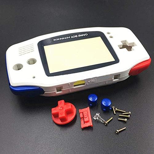 Teljes Ház Shell burkolata Csere Gombot, Állítsa be a Nintendo Gameboy Advance GBA Vezérlő (Piros, Kék)