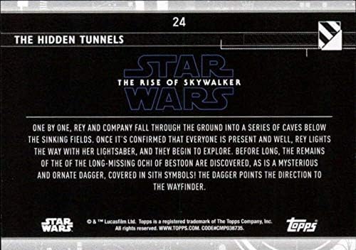 2020 Topps Star Wars A Rise of Skywalker Sorozat 2 Kék 24 Az Alagutak REY Trading Card