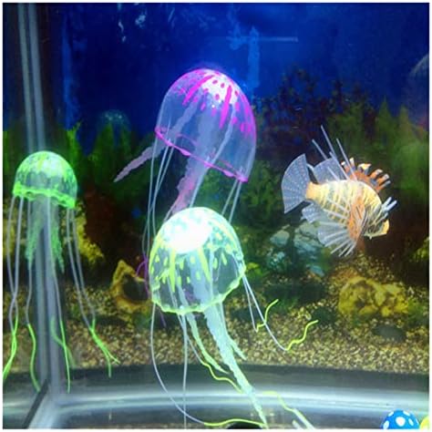 NUPART Ragyogó Hatást Mesterséges Medúza akvárium, Akvárium Dekoráció Mini Tengeralattjáró Dísz Víz alatti Aranyhal Háziállat Kellékek