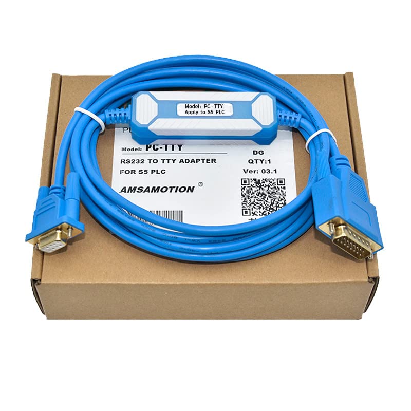 PC-TTY S5 Sorozat PLC Programozási Kábel Kommunikációs Adatok Letöltése Kábel, Kék, Aranyozott Modell 3m