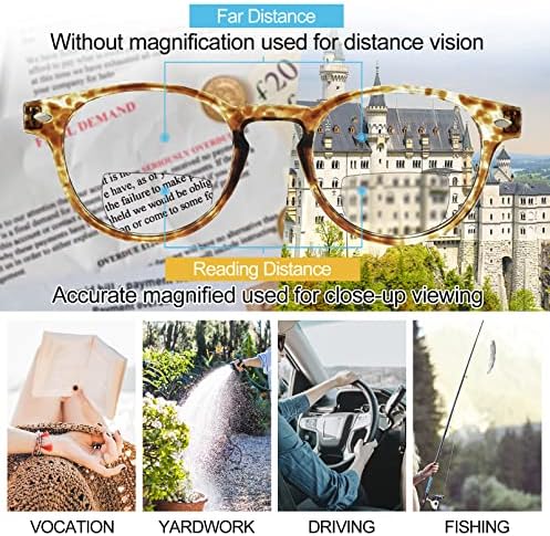 OCCI CHIARI Photochromic Bifokális Szemüvegre a Nők,Kerek Átmenet UV Védelem Napszemüveg Olvasók