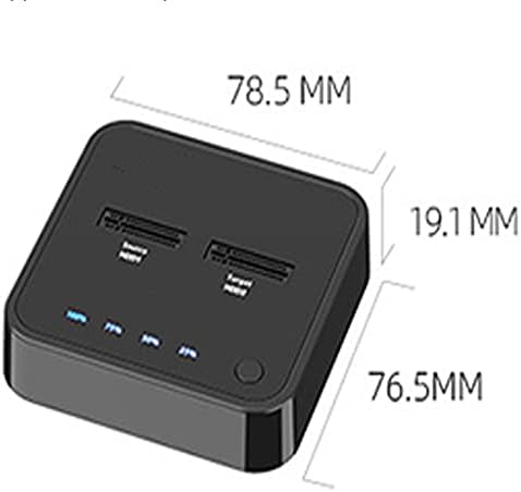 SDFGH USB 3.1 C Típusú M. 2 Dual-Öböl Külső Merevlemez Dokkoló Állomás Offline Klón M2-es SSD Támogatja a 2 tb-os HDD Tartót (Szín : K3016P)