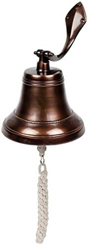 Nagina Nemzetközi Antik Réz Kész Alumínium Öntött Tengeri Dekoratív & Funkcionális Hajó Bell | Office Hívás Bell Lakberendezés