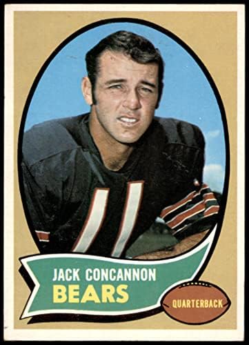 1970 Topps 212 Jack Concannon Chicago Bears (Foci Kártya) EX Medvék, a Boston College