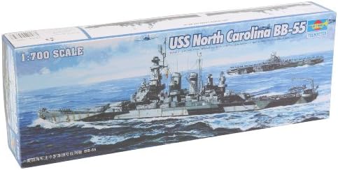 Trombitás 1/700 USS Észak-Karolina BB55 Csatahajó Modell Készlet