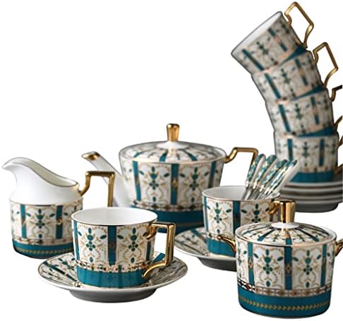 HOUKAI Európai Stílusú Kávé -, Tea-Set Brit Kerámia Délutáni Tea Csésze Beállított Esküvői Ajándék díszdobozban