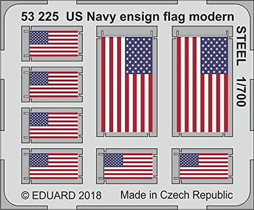 Eduard 53225 Modern amerikai Tengerész Zászlós Zászlók Festett Acél 1/700-Skála Hajók
