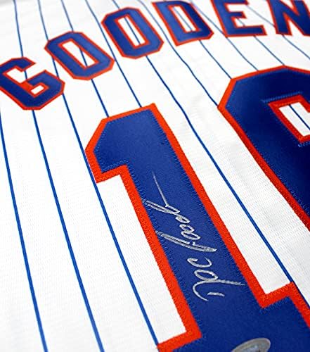 Dwight Doki Gooden Aláírt Aláírt New York Mets Replika Jersey TRISTAR