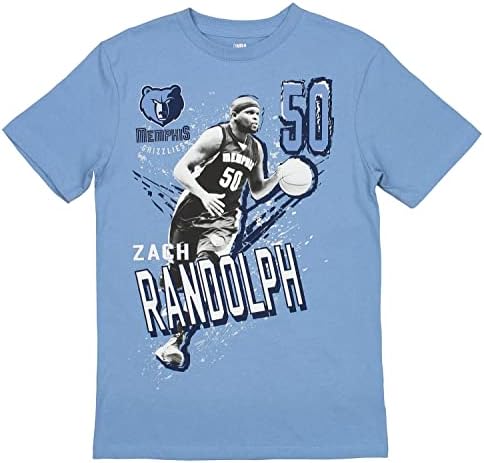 Outerstuff NBA Fiúk Ifjúsági (4-18) Zack Randolph Memphis Grizzlies Neve & Száma, T-Shirt