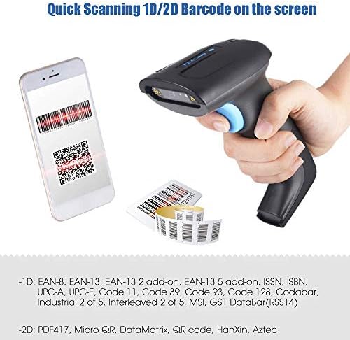 RL6200 Kézi 2D Barcode Scanner + RL32002D Mini 2D-s, Vezeték nélküli Vonalkód olvasó Kompatibilis Bluetooth -