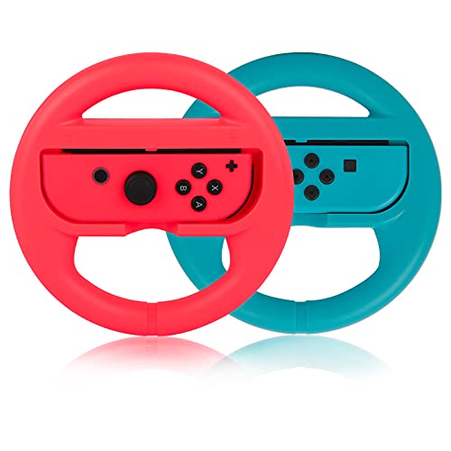 PowerLead Kormánykerék Nintendo Kapcsoló Vezérlő, 2 DB Racing Wheel Kompatibilis Mario Kart, Játékvezérlő kormány Nintendo Kapcsoló