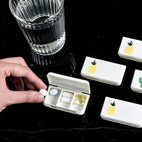 AOLIAO 3PCS Kis Zseb Tabletta Esetben 3 Rekeszes Utazási Gyógyszeres Dobozt Napi Egyetlen Hordozható Tabletta-Vitamin Contai Jogosultja