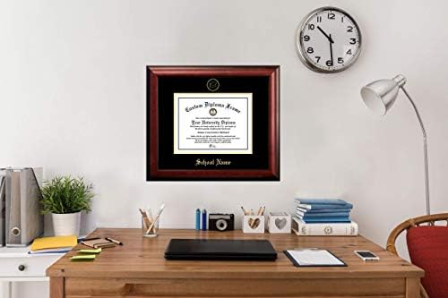 Campus Képek MA992GED a Harvard Egyetem Dombornyomott Diploma Keret, 11 × 14, Arany