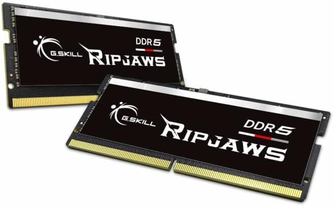 G. Készség RipJaws DDR5 so-DIMM Sorozat 32 GB (2 x 16GB) 262-Pin-SDRAM DDR5 4800 CL40-39-39-76 1.10 V Dual Channel Asztali Memória