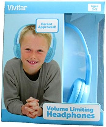 Vivitar V12009-BLU Gyerekek Biztonságos Mennyiség Vezérelt Fejhallgató, Kék