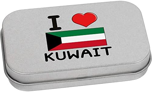 Azeeda 80mm 'Szeretem Kuvait' Fém Csuklós Tin/Tároló Doboz (TT00184275)