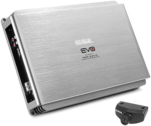 Soundstorm SSL EVO4000.1 4000W Monoblokk D Osztályú Autó Audio Erősítő Erősítő Alacsony Szintű Bemenet/RCA Elő-erősítő Kimenet, valamint