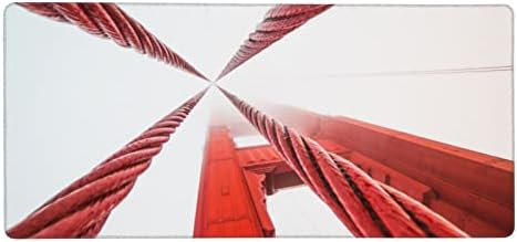 Kötelek A Golden Gate Híd Nyomtatott Gumi Billentyűzet Pad 16x35.5, Íróasztal Mat Protector, egérpad, Irodai Szőnyeg, Tartós,