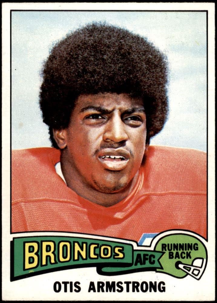 1975 Topps 350 Otis Armstrong Denver Broncos (Foci Kártya) NM+ Broncos Purdue