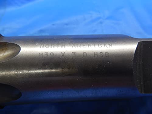 Az észak-Amerikai M39 X 3 D-8 HSG Plug ÉRINTSE meg a 6 Egyenes Fuvola 39 mm Menetvágó USA - DW9801BU