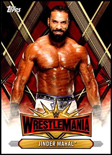 2019 Topps Út WrestleMania Wrestlemania 35 Beosztás WM-22 Jinder Mahal WWE Pankráció Trading Card