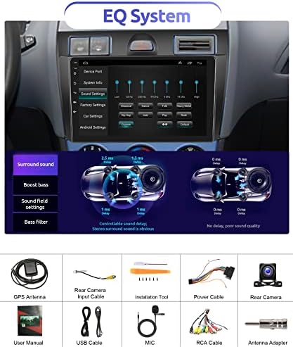 Android Autó Sztereó Ford Fiesta Mk VI. 5 Mk5 2002-2008 GPS Navigáció, Rimoody 9 Hüvelykes érintőképernyő autórádió, Bluetooth